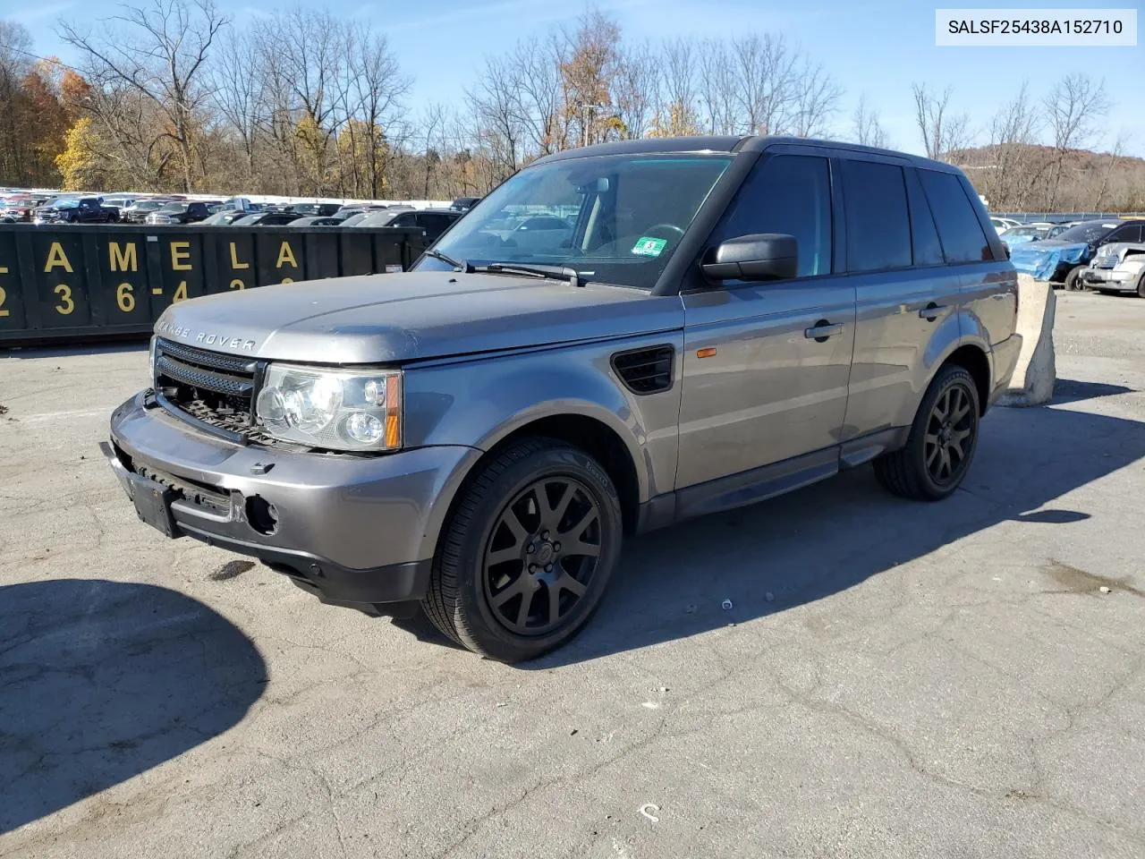 2008 Land Rover Range Rover Sport Hse VIN: SALSF25438A152710 Lot: 78003674