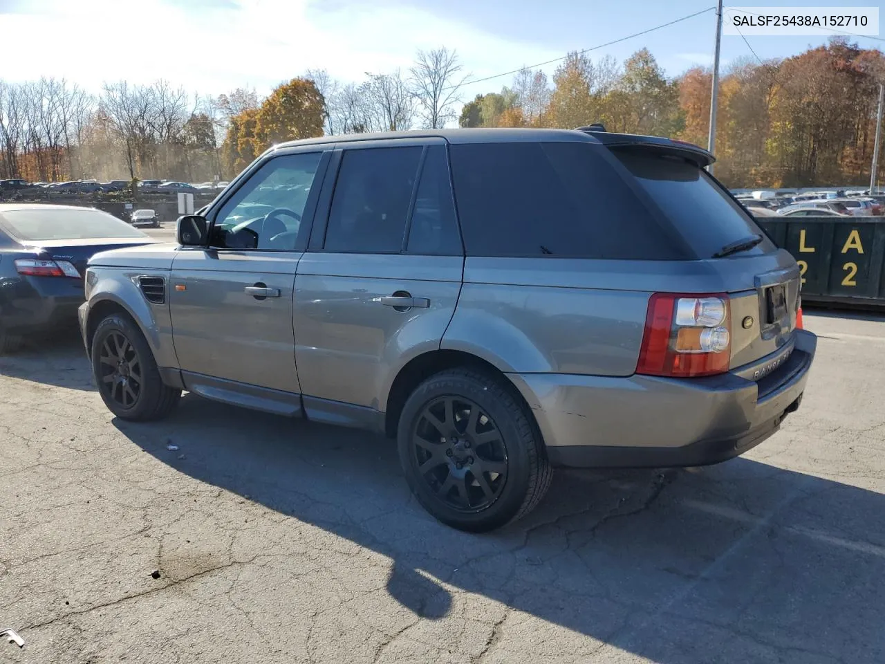 2008 Land Rover Range Rover Sport Hse VIN: SALSF25438A152710 Lot: 78003674