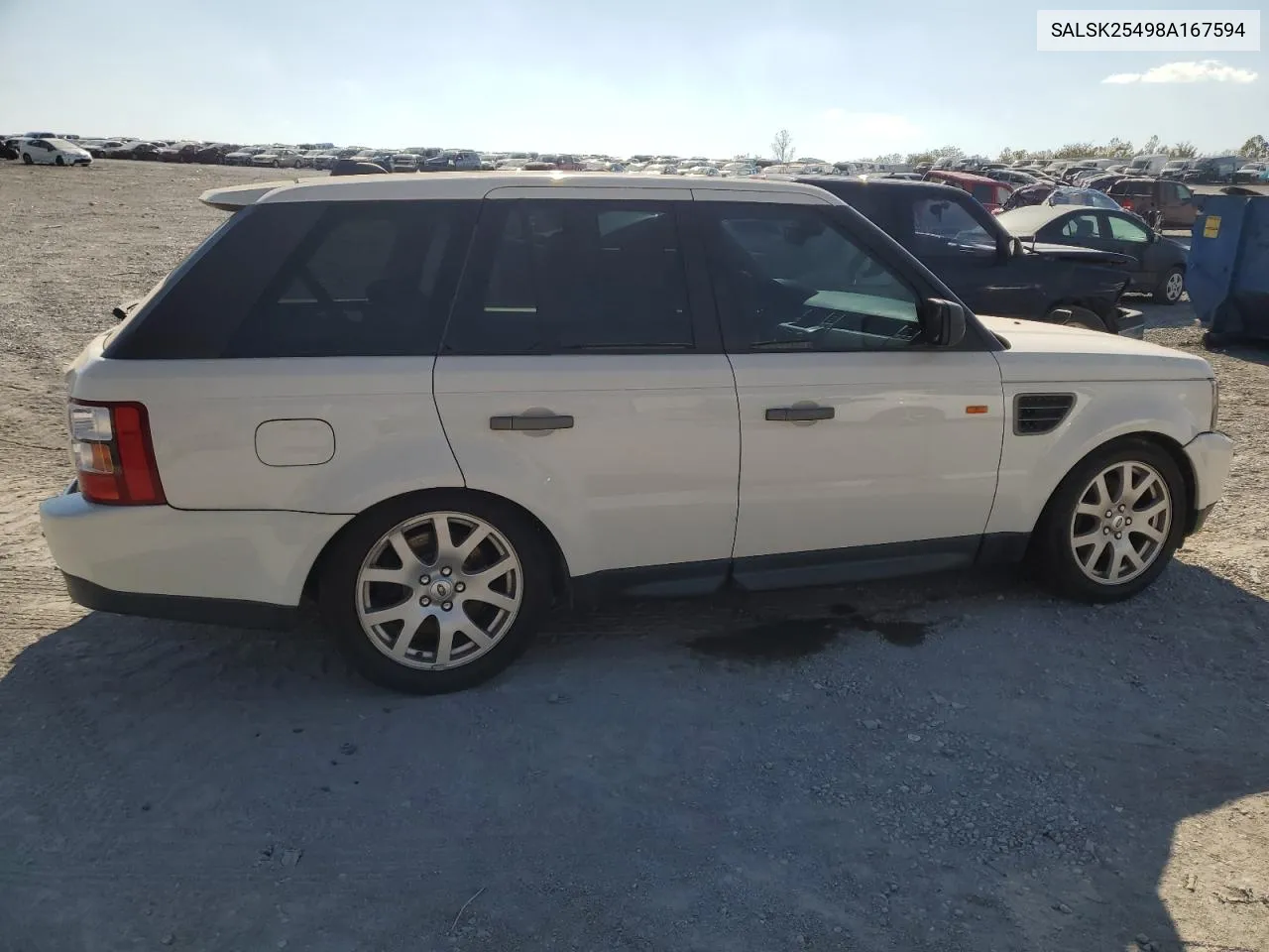 2008 Land Rover Range Rover Sport Hse VIN: SALSK25498A167594 Lot: 78071004