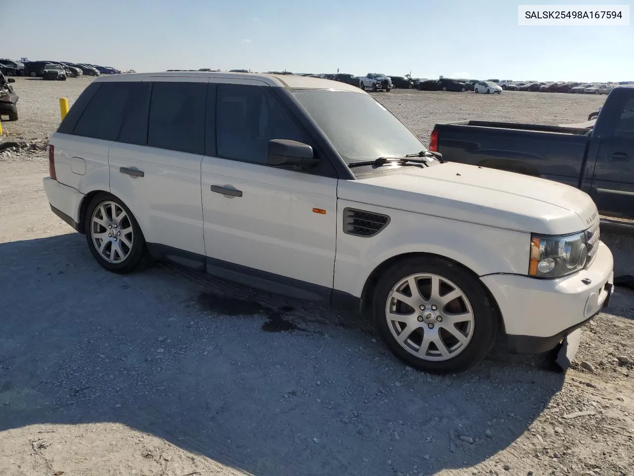 2008 Land Rover Range Rover Sport Hse VIN: SALSK25498A167594 Lot: 78071004