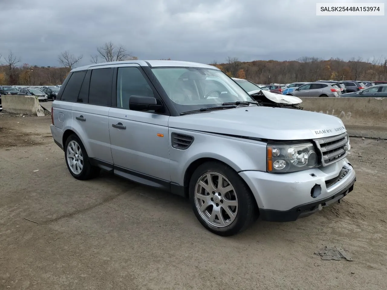 2008 Land Rover Range Rover Sport Hse VIN: SALSK25448A153974 Lot: 78193934