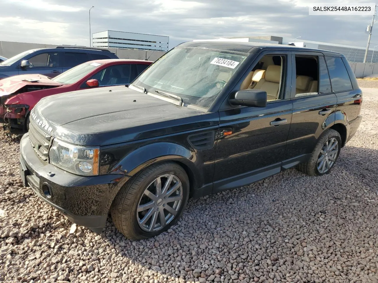 2008 Land Rover Range Rover Sport Hse VIN: SALSK25448A162223 Lot: 78234184