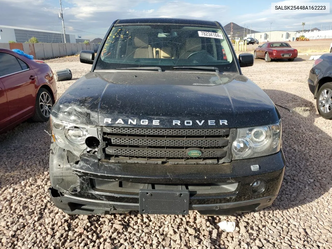 2008 Land Rover Range Rover Sport Hse VIN: SALSK25448A162223 Lot: 78234184