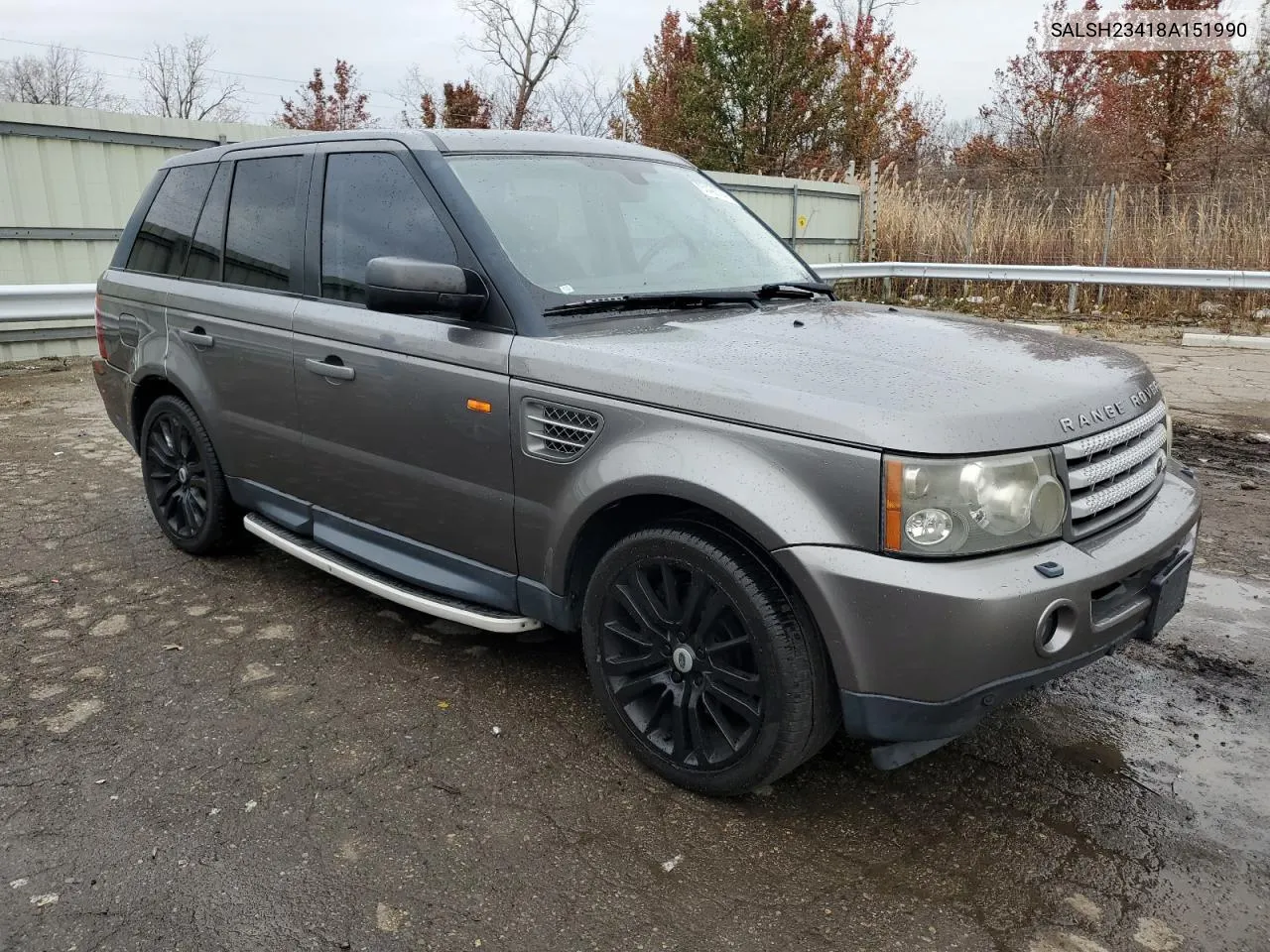 2008 Land Rover Range Rover Sport Supercharged VIN: SALSH23418A151990 Lot: 79342374