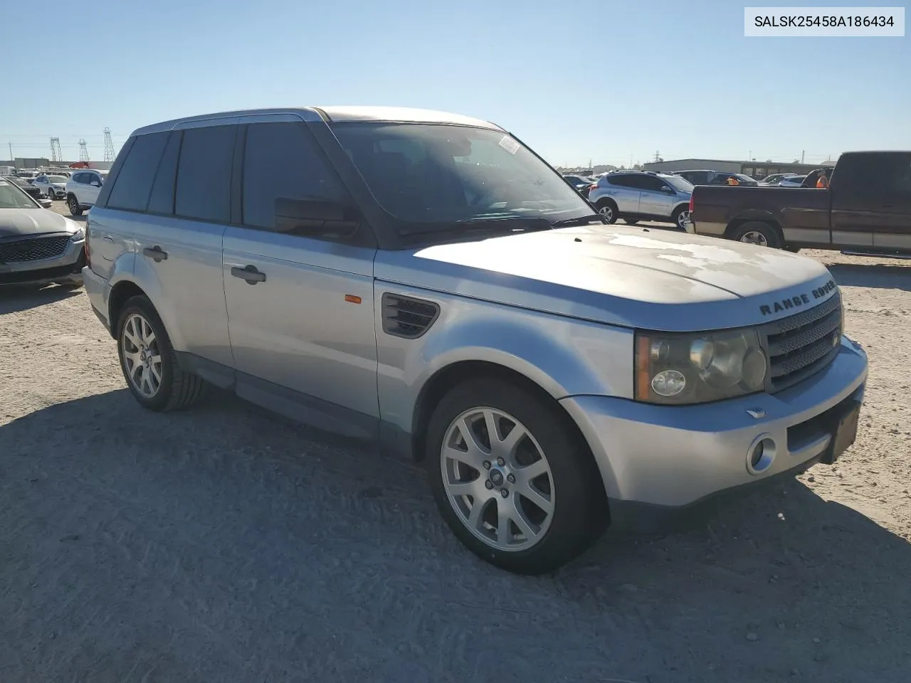 2008 Land Rover Range Rover Sport Hse VIN: SALSK25458A186434 Lot: 80370844