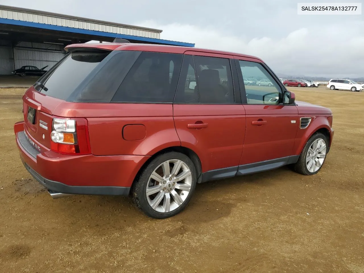 2008 Land Rover Range Rover Sport Hse VIN: SALSK25478A132777 Lot: 80576694