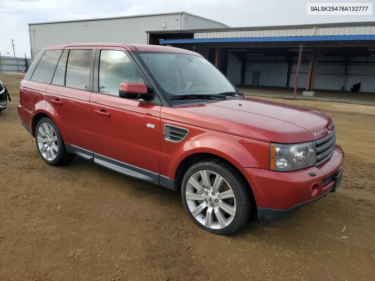 2008 Land Rover Range Rover Sport Hse VIN: SALSK25478A132777 Lot: 80576694