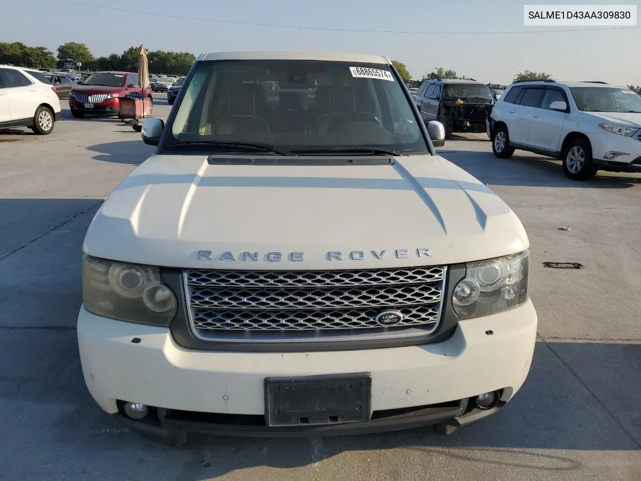 2010 Land Rover Range Rover Hse VIN: SALME1D43AA309830 Lot: 68865574