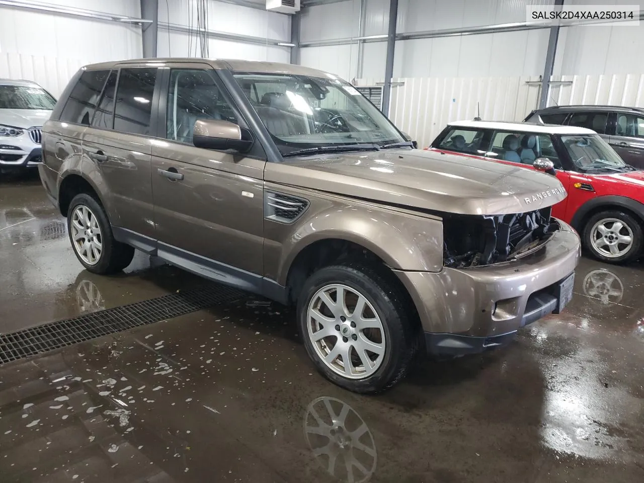 2010 Land Rover Range Rover Sport Lux VIN: SALSK2D4XAA250314 Lot: 76618294