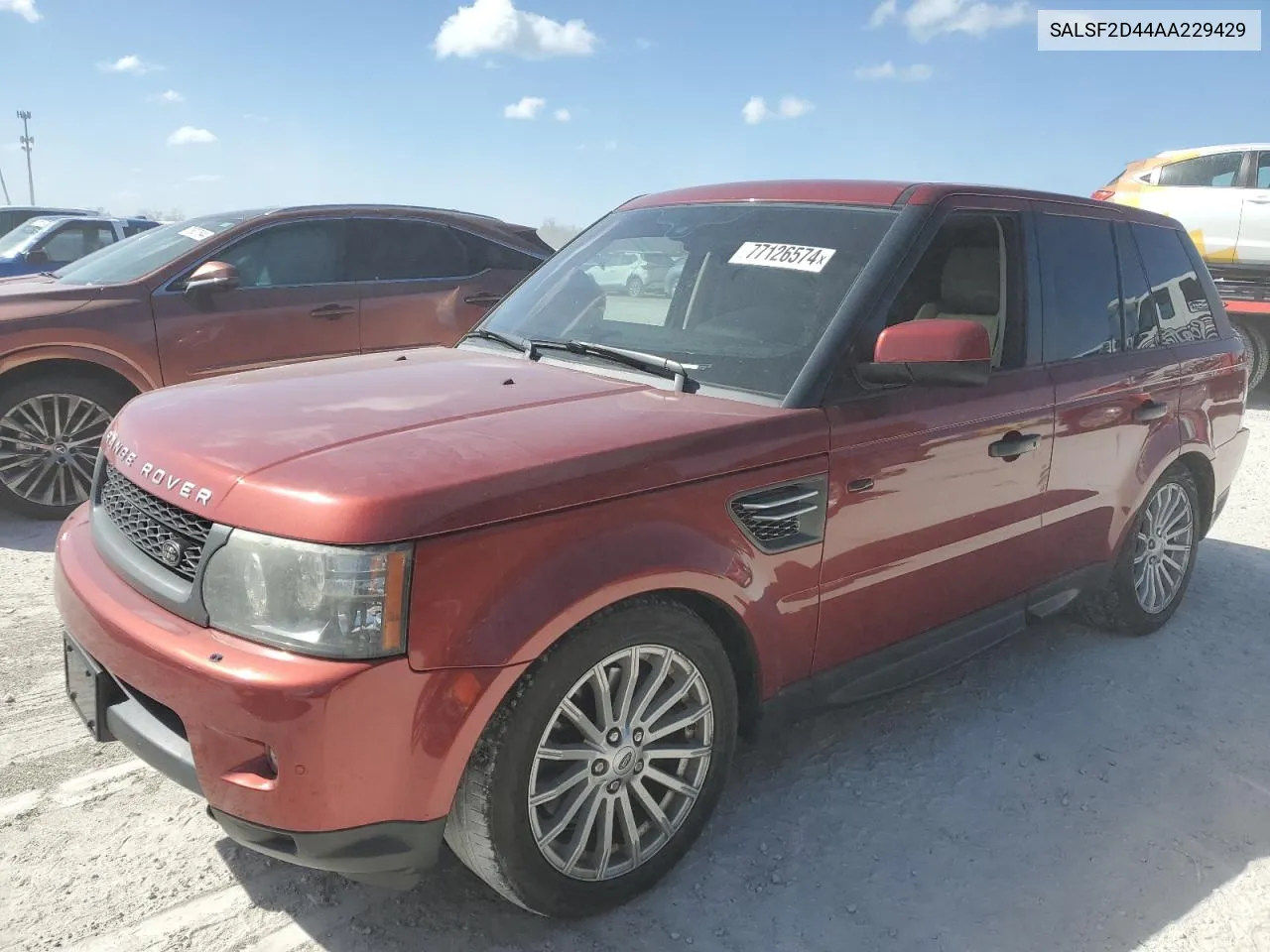 2010 Land Rover Range Rover Sport Hse VIN: SALSF2D44AA229429 Lot: 77126574