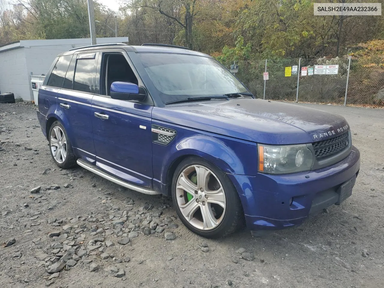 2010 Land Rover Range Rover Sport Sc VIN: SALSH2E49AA232366 Lot: 78313974