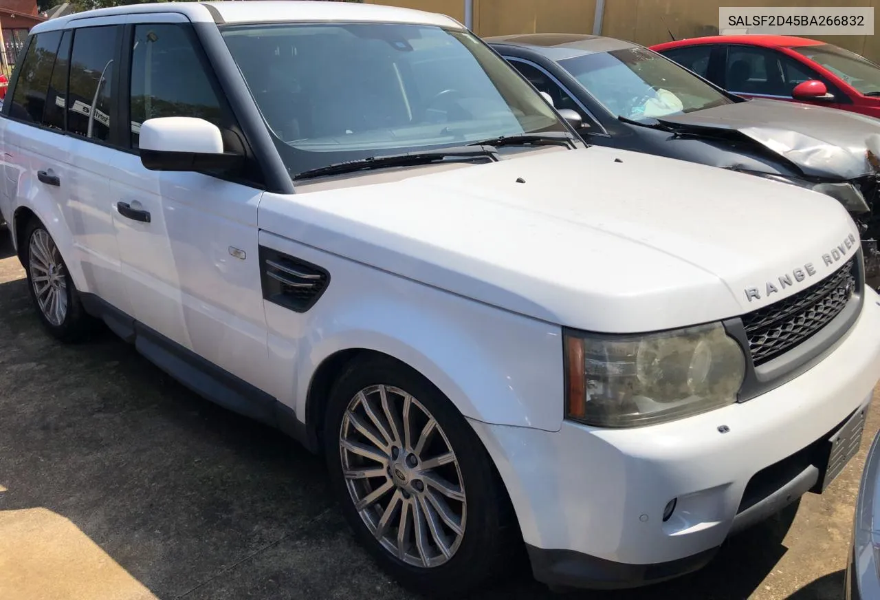 2011 Land Rover Range Rover Sport Hse VIN: SALSF2D45BA266832 Lot: 71254364