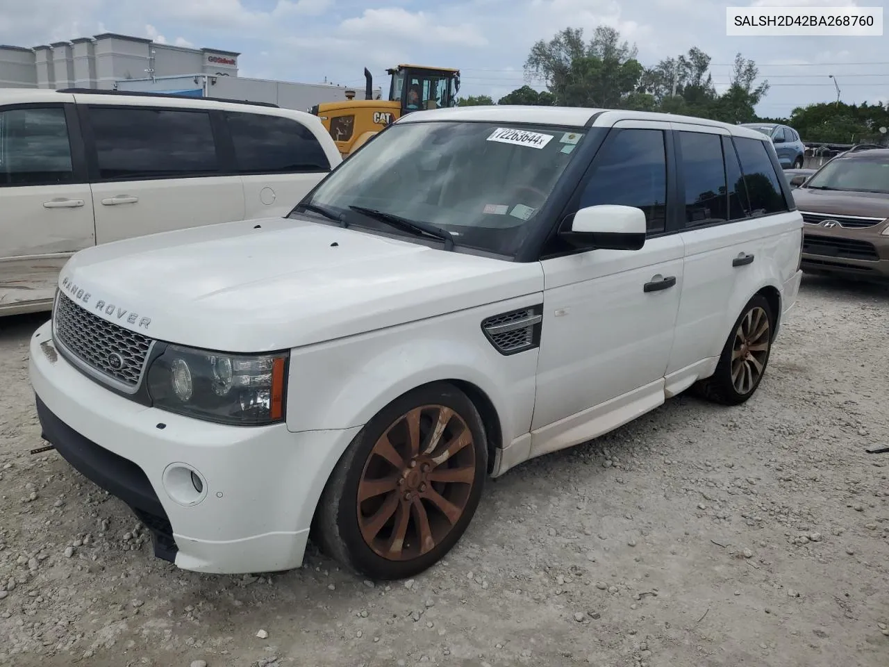 2011 Land Rover Range Rover Sport Sc VIN: SALSH2D42BA268760 Lot: 72263644