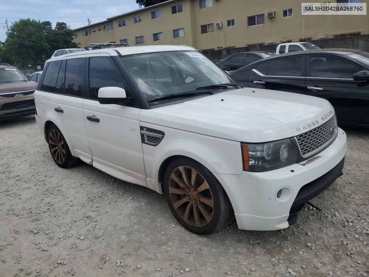 2011 Land Rover Range Rover Sport Sc VIN: SALSH2D42BA268760 Lot: 72263644