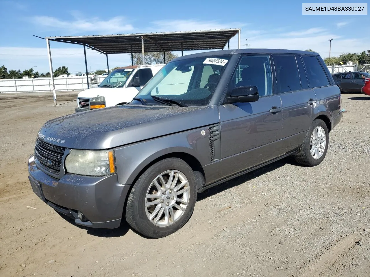 2011 Land Rover Range Rover Hse VIN: SALME1D48BA330027 Lot: 79484524