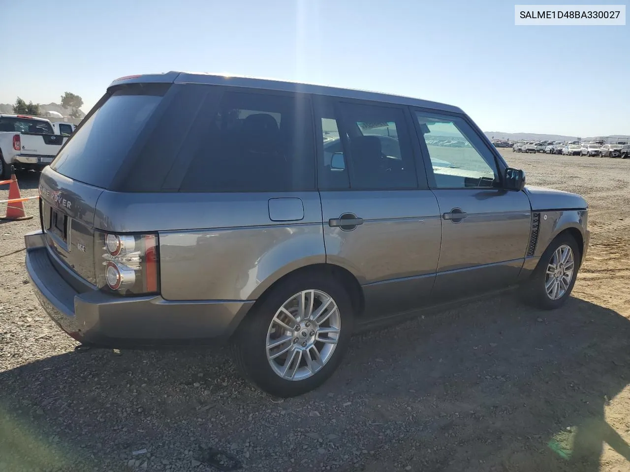 2011 Land Rover Range Rover Hse VIN: SALME1D48BA330027 Lot: 79484524