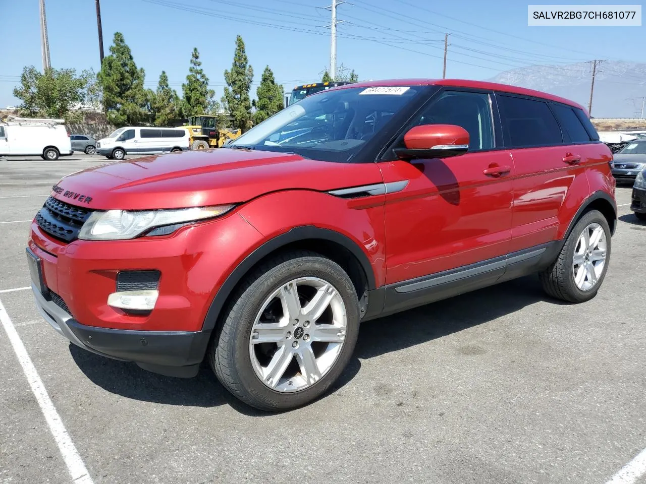 2012 Land Rover Range Rover Evoque Pure Premium VIN: SALVR2BG7CH681077 Lot: 69477574