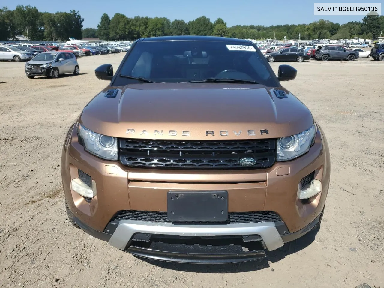 2014 Land Rover Range Rover Evoque Dynamic Premium VIN: SALVT1BG8EH950136 Lot: 74698994