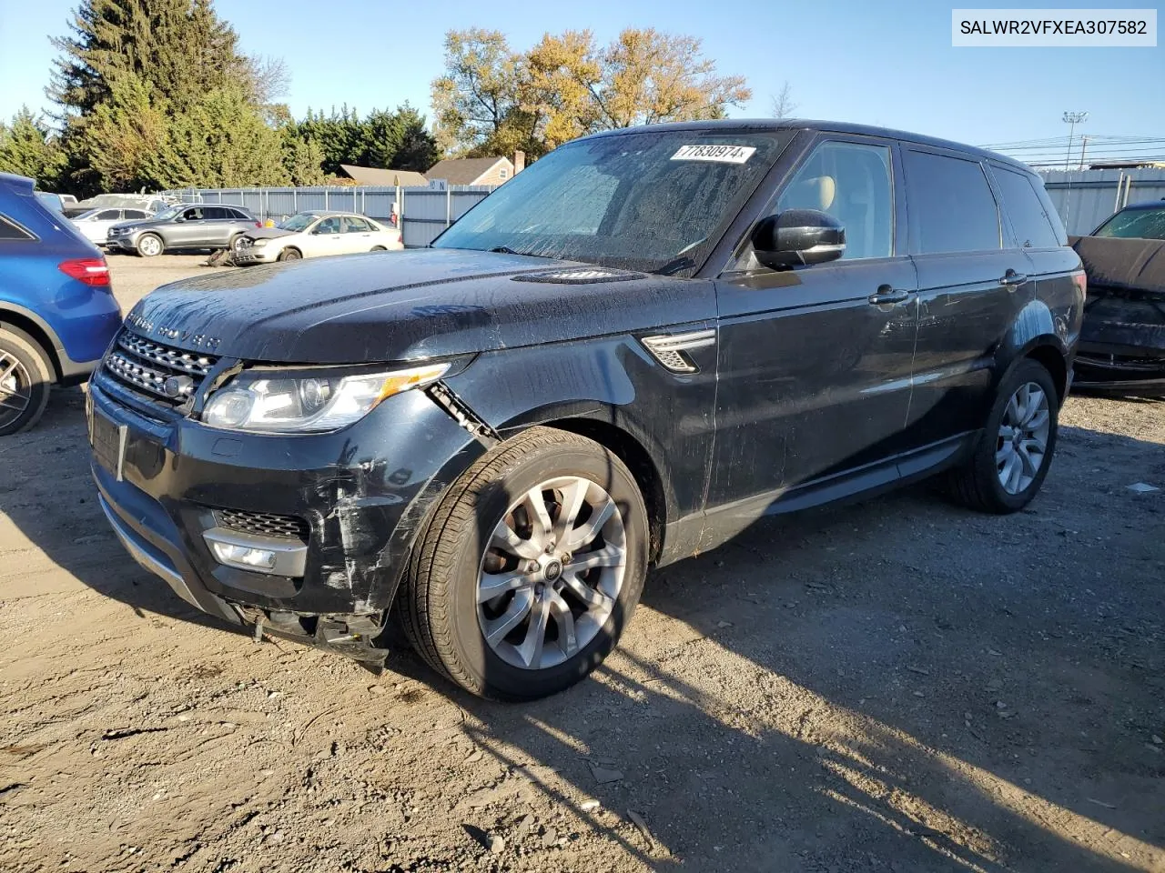 2014 Land Rover Range Rover Sport Hse VIN: SALWR2VFXEA307582 Lot: 77830974