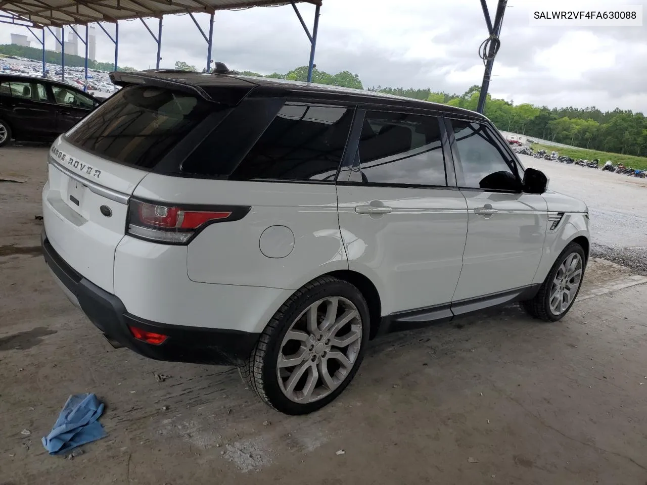 2015 Land Rover Range Rover Sport Hse VIN: SALWR2VF4FA630088 Lot: 55643864