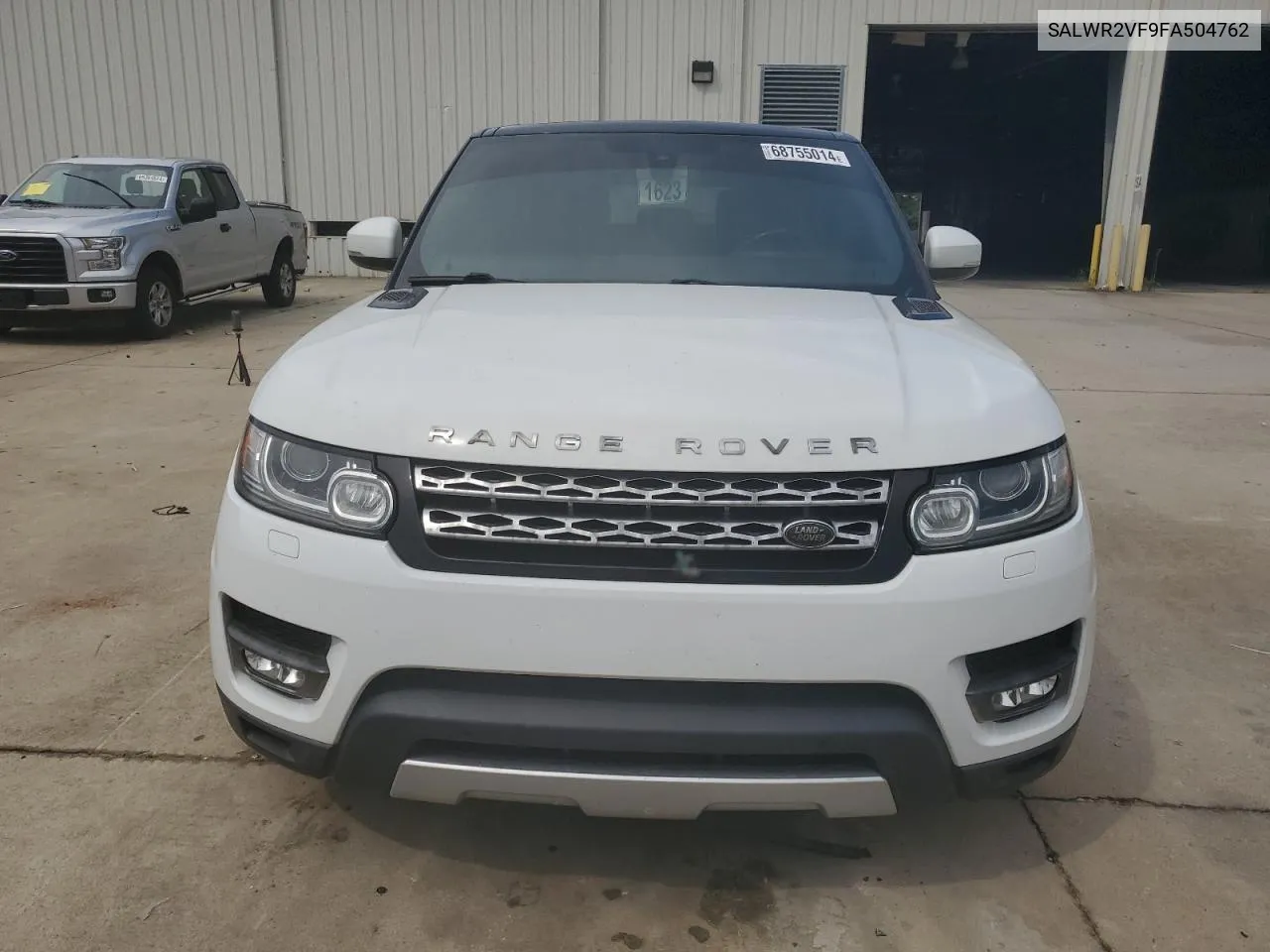 2015 Land Rover Range Rover Sport Hse VIN: SALWR2VF9FA504762 Lot: 68755014