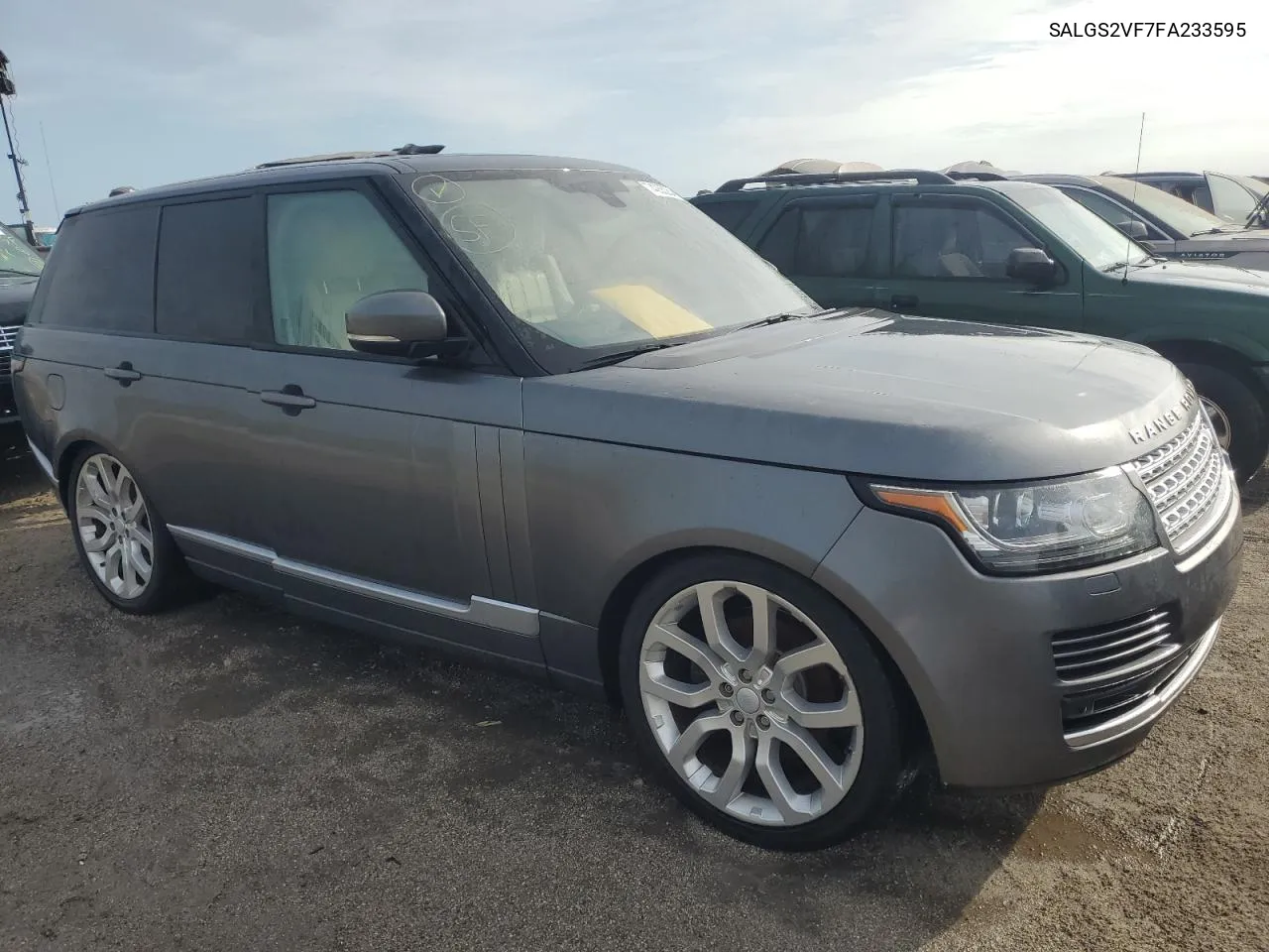 2015 Land Rover Range Rover Hse VIN: SALGS2VF7FA233595 Lot: 74255254