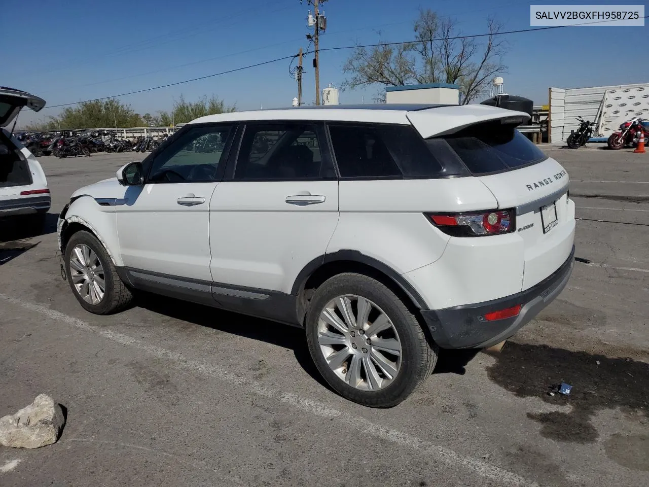 2015 Land Rover Range Rover Evoque Prestige Premium VIN: SALVV2BGXFH958725 Lot: 74386694