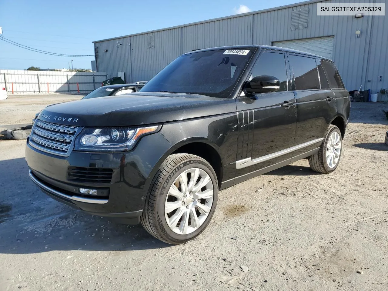 2015 Land Rover Range Rover Supercharged VIN: SALGS3TFXFA205329 Lot: 78648694