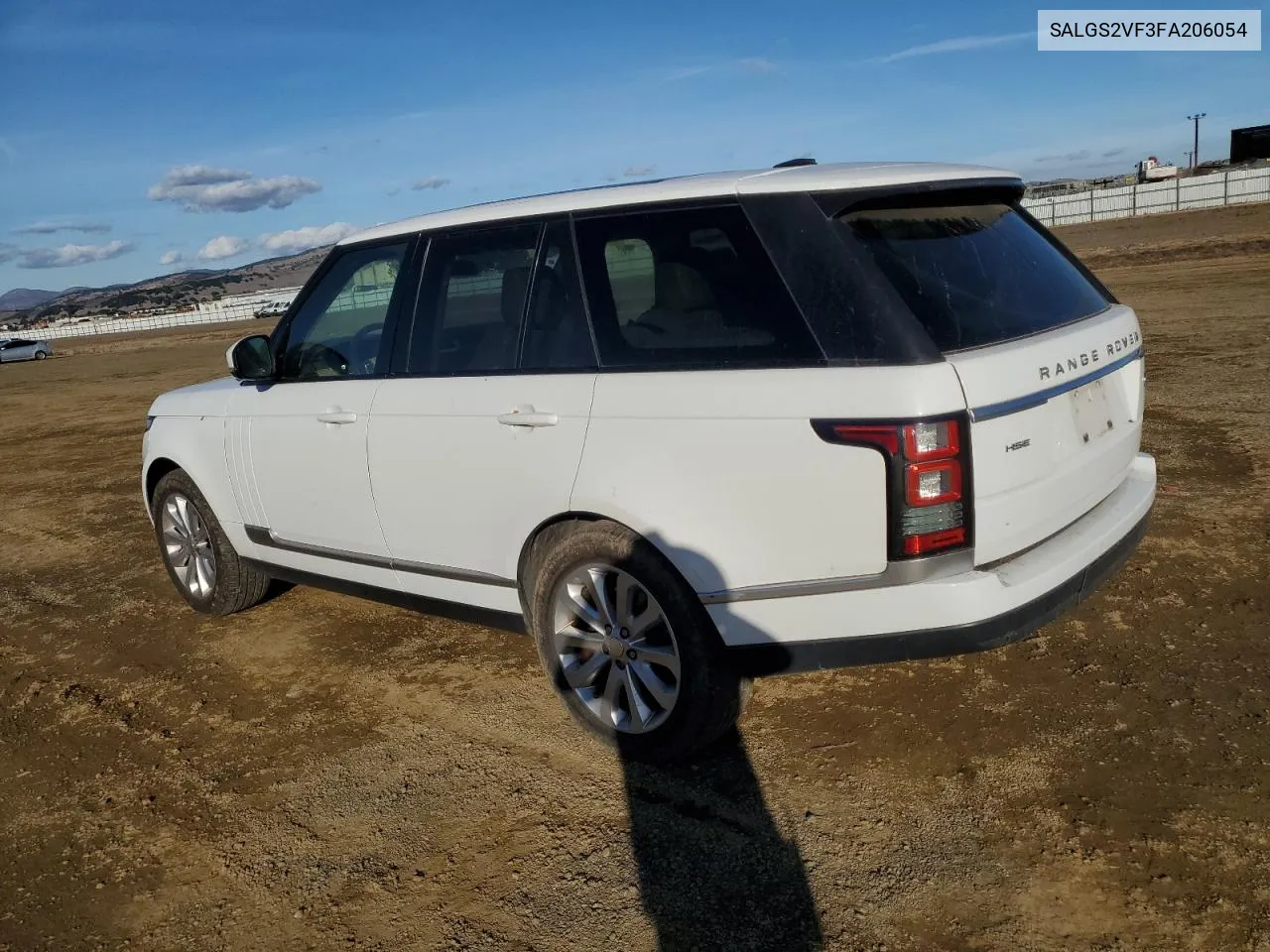 2015 Land Rover Range Rover Hse VIN: SALGS2VF3FA206054 Lot: 78935114