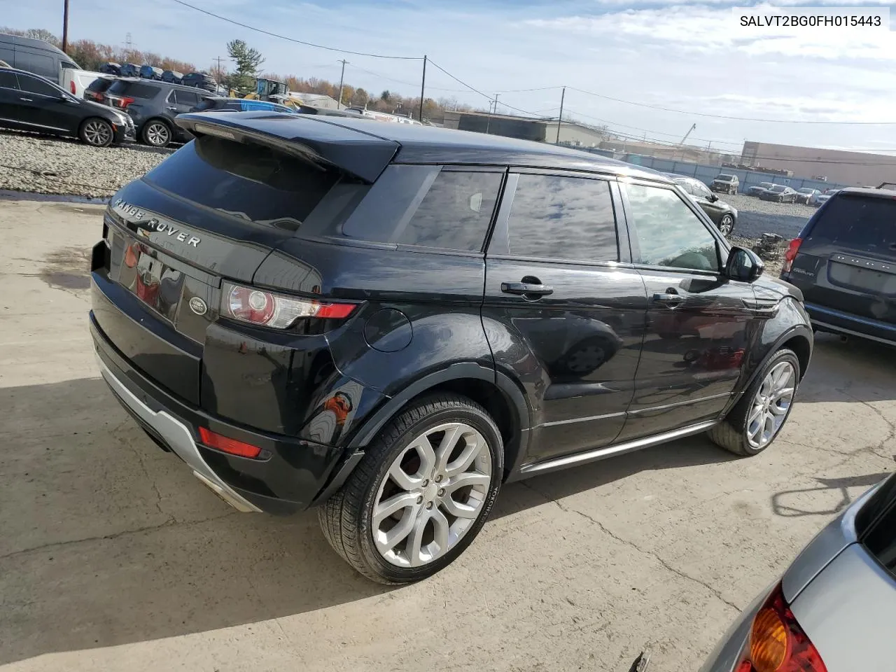 2015 Land Rover Range Rover Evoque Dynamic Premium VIN: SALVT2BG0FH015443 Lot: 79087684