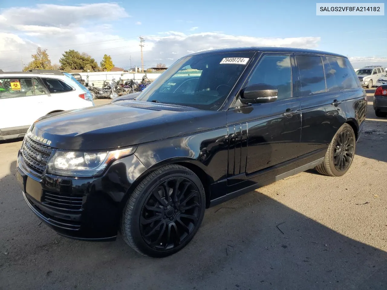 2015 Land Rover Range Rover Hse VIN: SALGS2VF8FA214182 Lot: 79499724