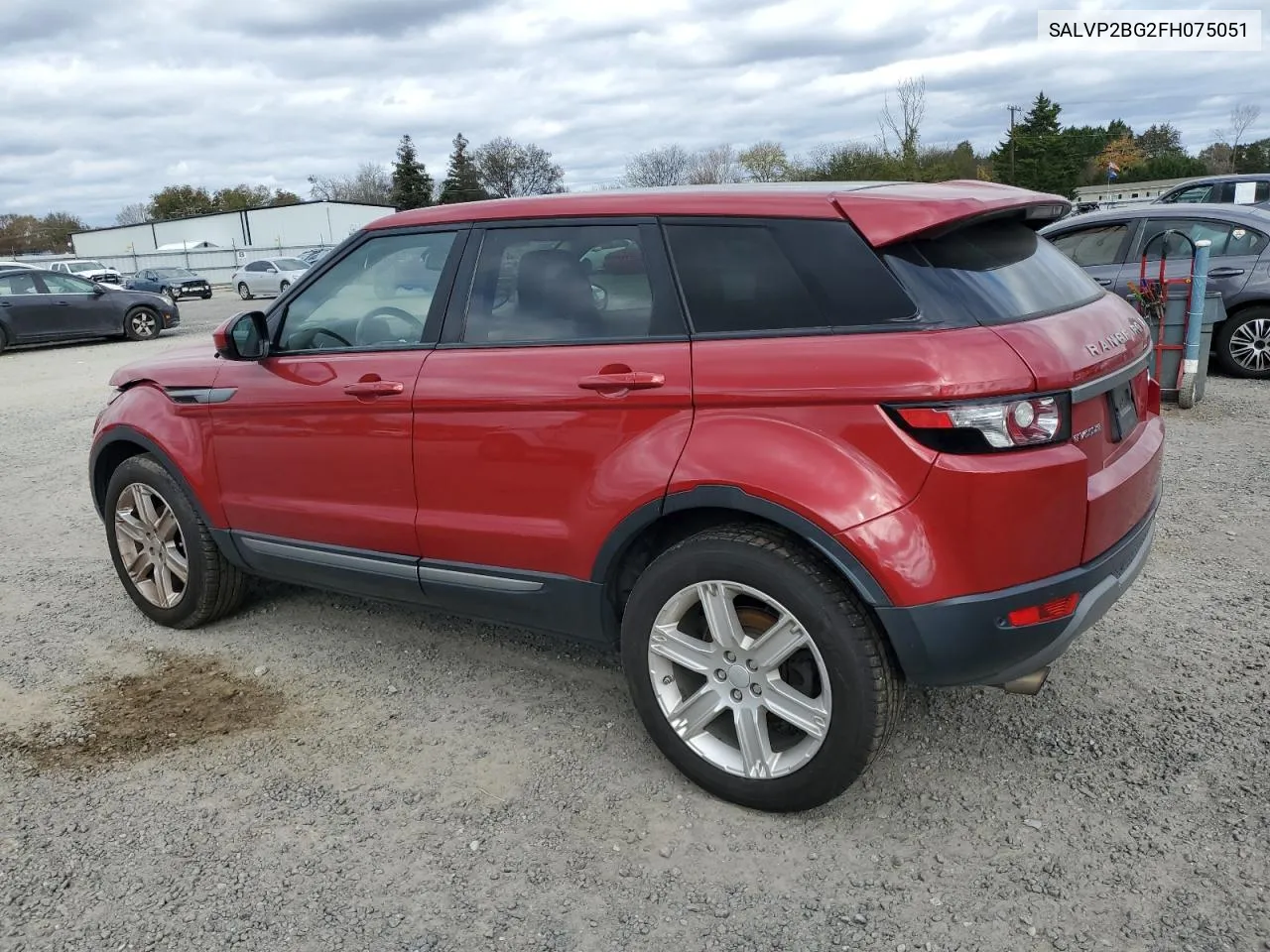 2015 Land Rover Range Rover Evoque Pure Plus VIN: SALVP2BG2FH075051 Lot: 79687154