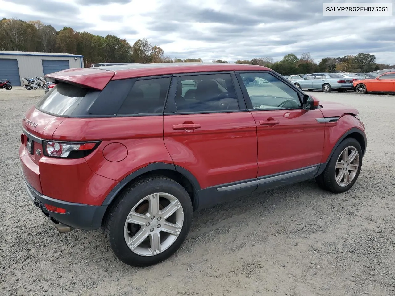 2015 Land Rover Range Rover Evoque Pure Plus VIN: SALVP2BG2FH075051 Lot: 79687154