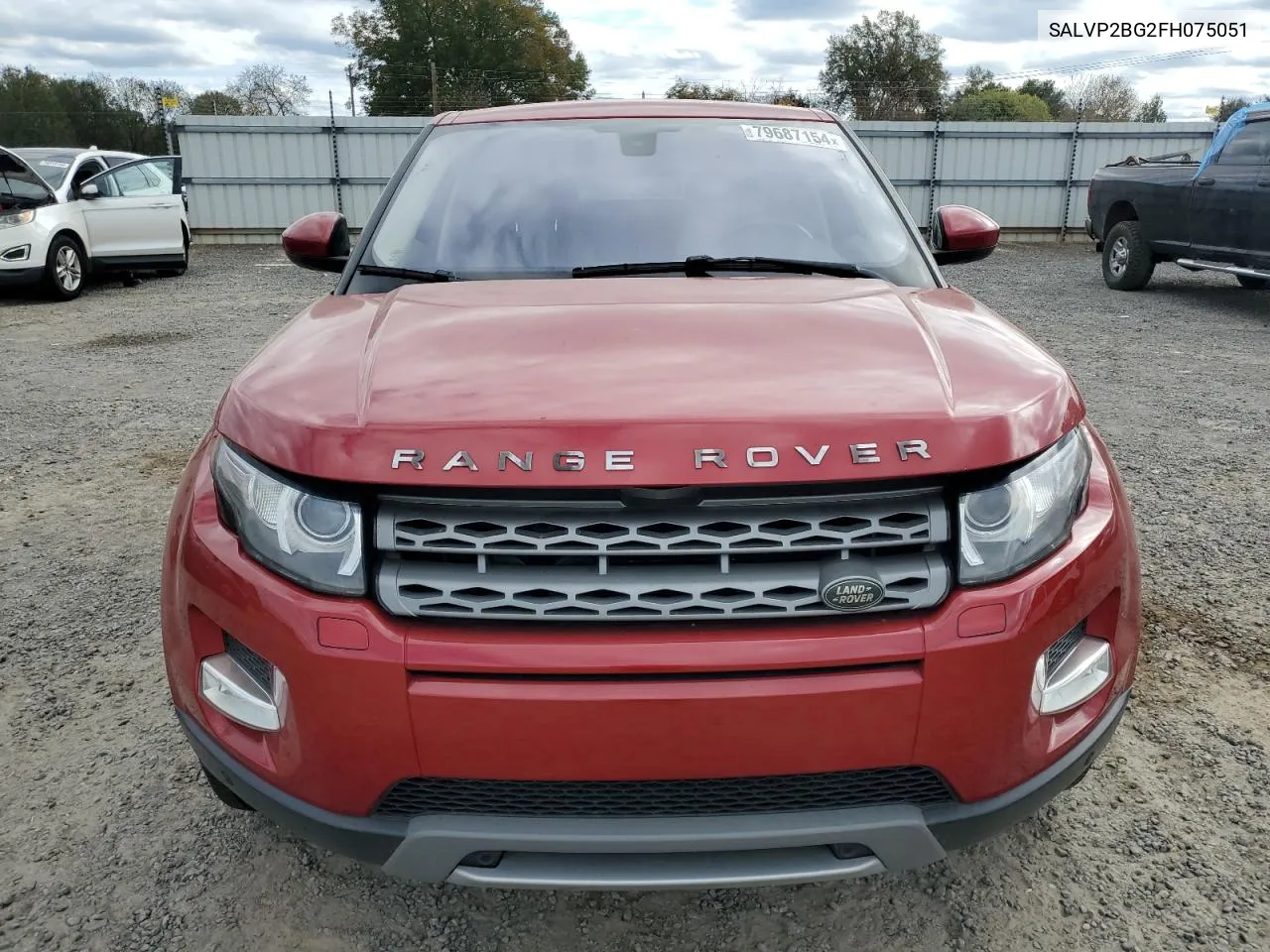 2015 Land Rover Range Rover Evoque Pure Plus VIN: SALVP2BG2FH075051 Lot: 79687154