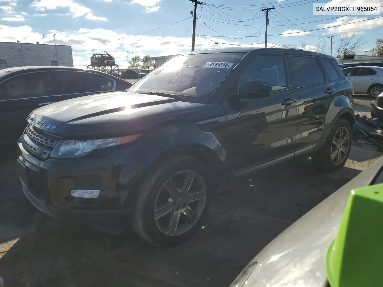 2015 Land Rover Range Rover Evoque Pure Plus VIN: SALVP2BGXFH965054 Lot: 80249394