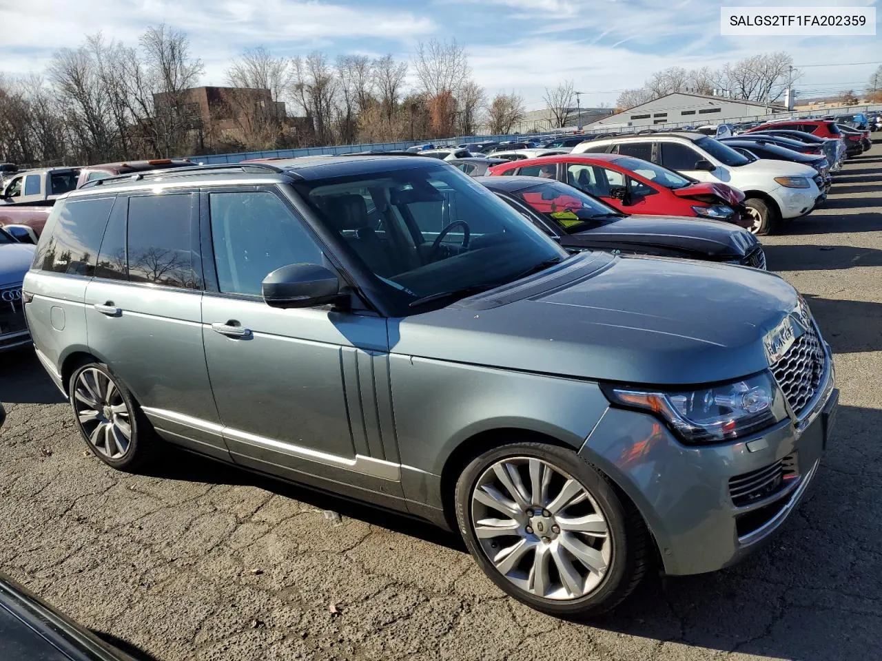 2015 Land Rover Range Rover Supercharged VIN: SALGS2TF1FA202359 Lot: 80584784