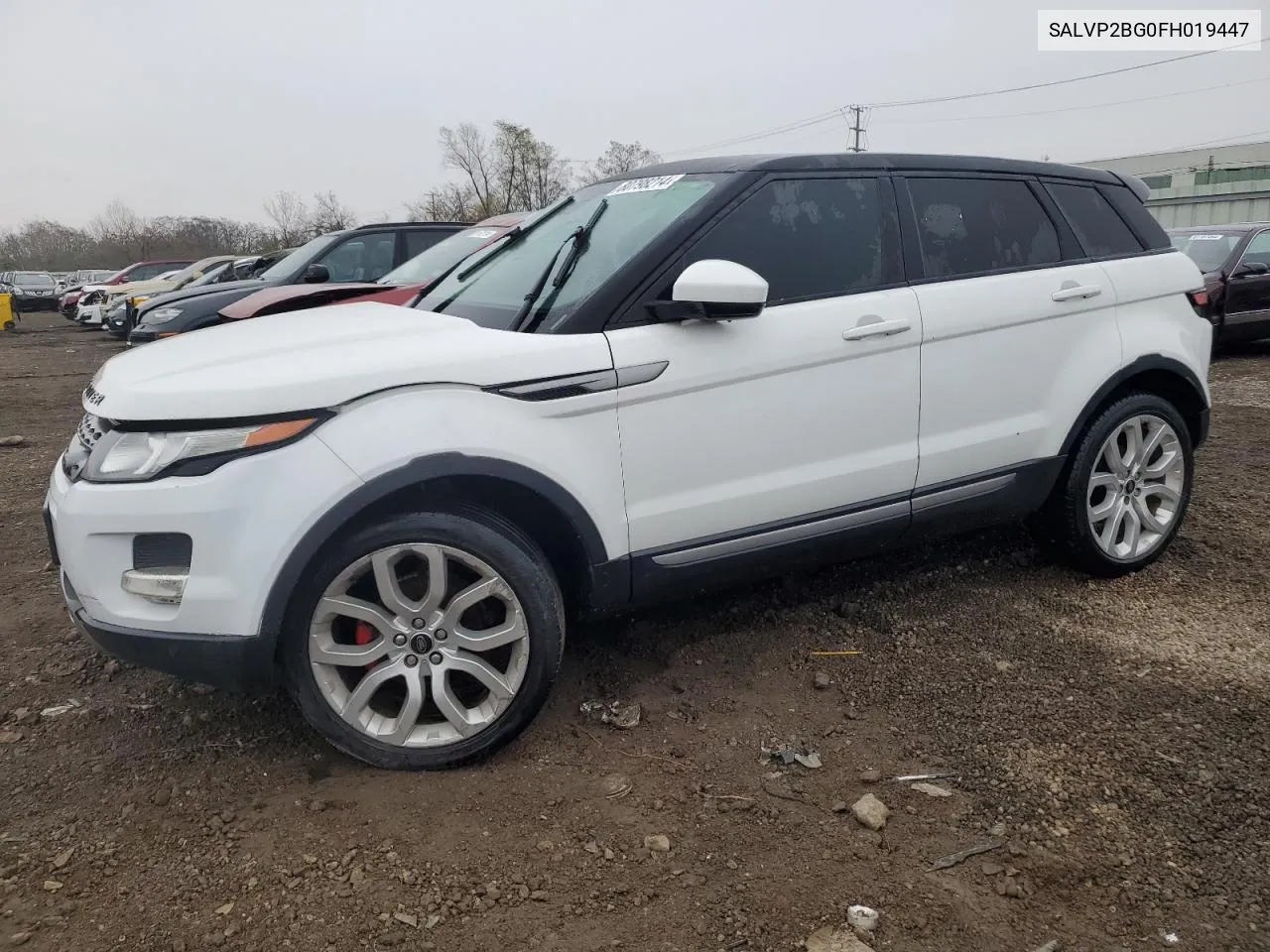 2015 Land Rover Range Rover Evoque Pure Plus VIN: SALVP2BG0FH019447 Lot: 80798214