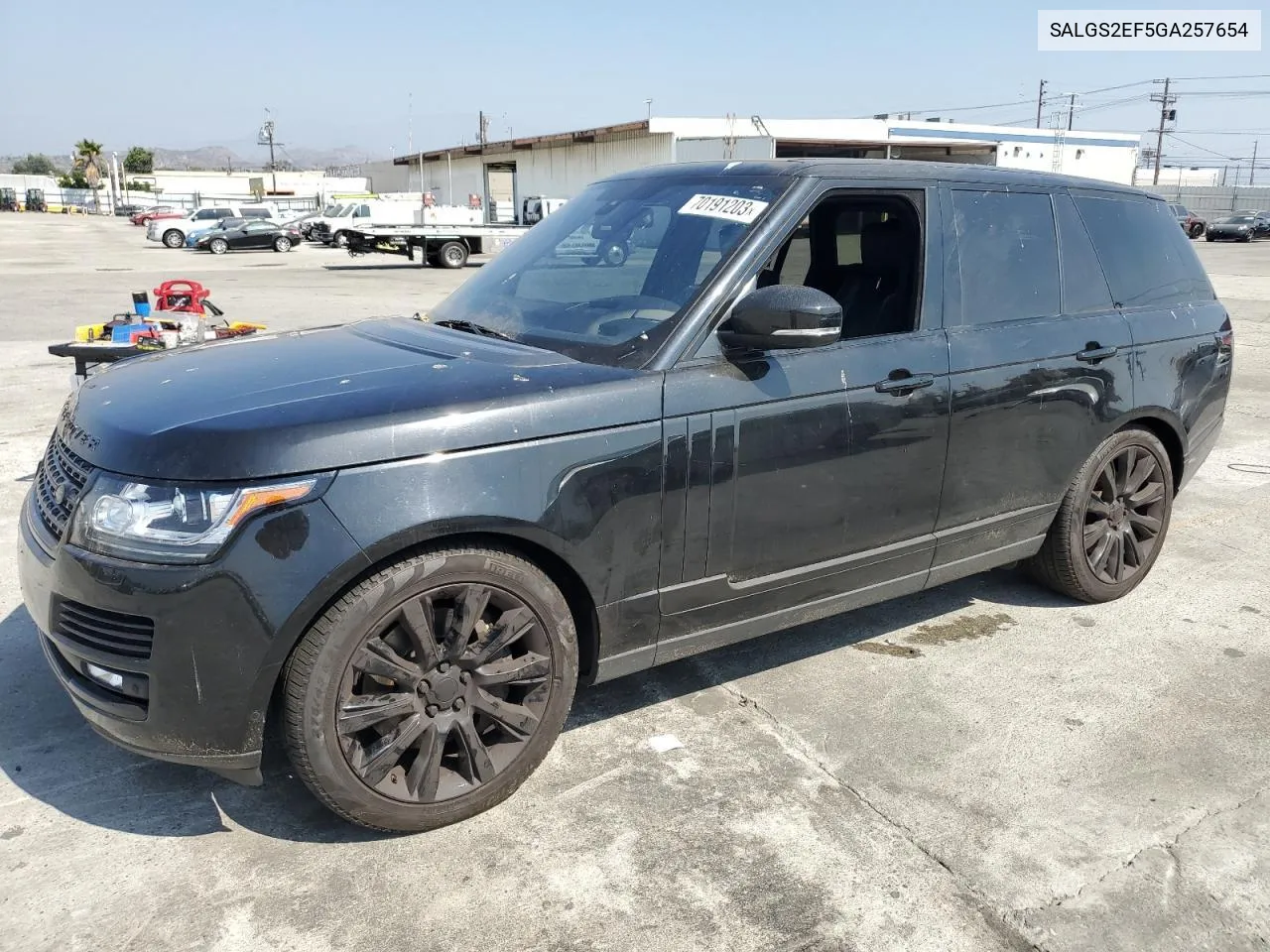 2016 Land Rover Range Rover Supercharged VIN: SALGS2EF5GA257654 Lot: 52925994