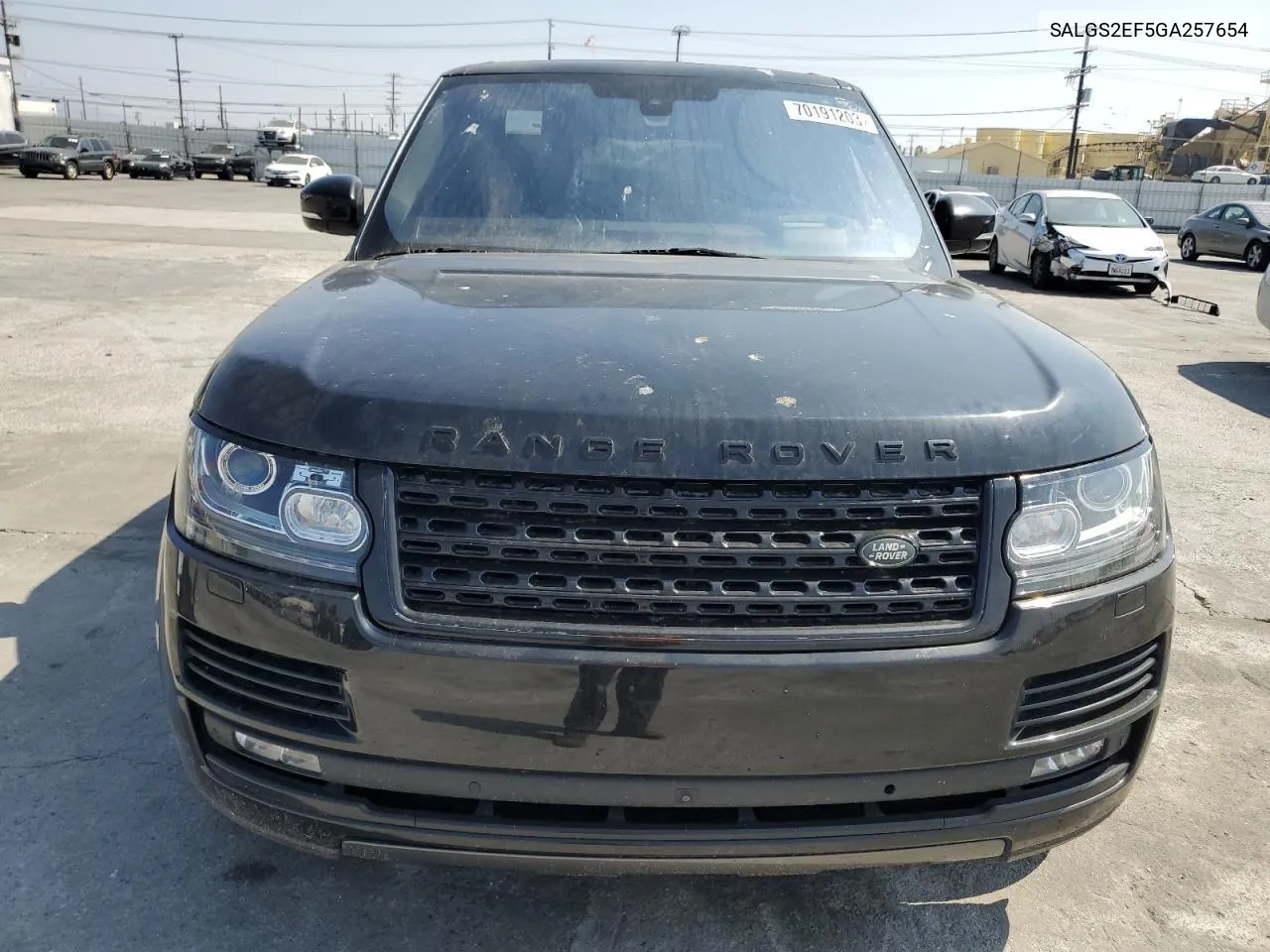 2016 Land Rover Range Rover Supercharged VIN: SALGS2EF5GA257654 Lot: 52925994