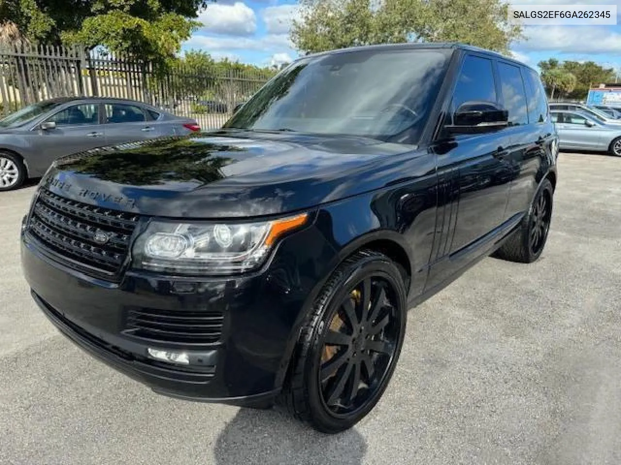 2016 Land Rover Range Rover Supercharged VIN: SALGS2EF6GA262345 Lot: 69593394