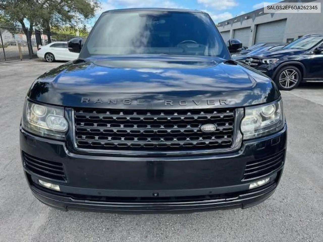 2016 Land Rover Range Rover Supercharged VIN: SALGS2EF6GA262345 Lot: 69593394