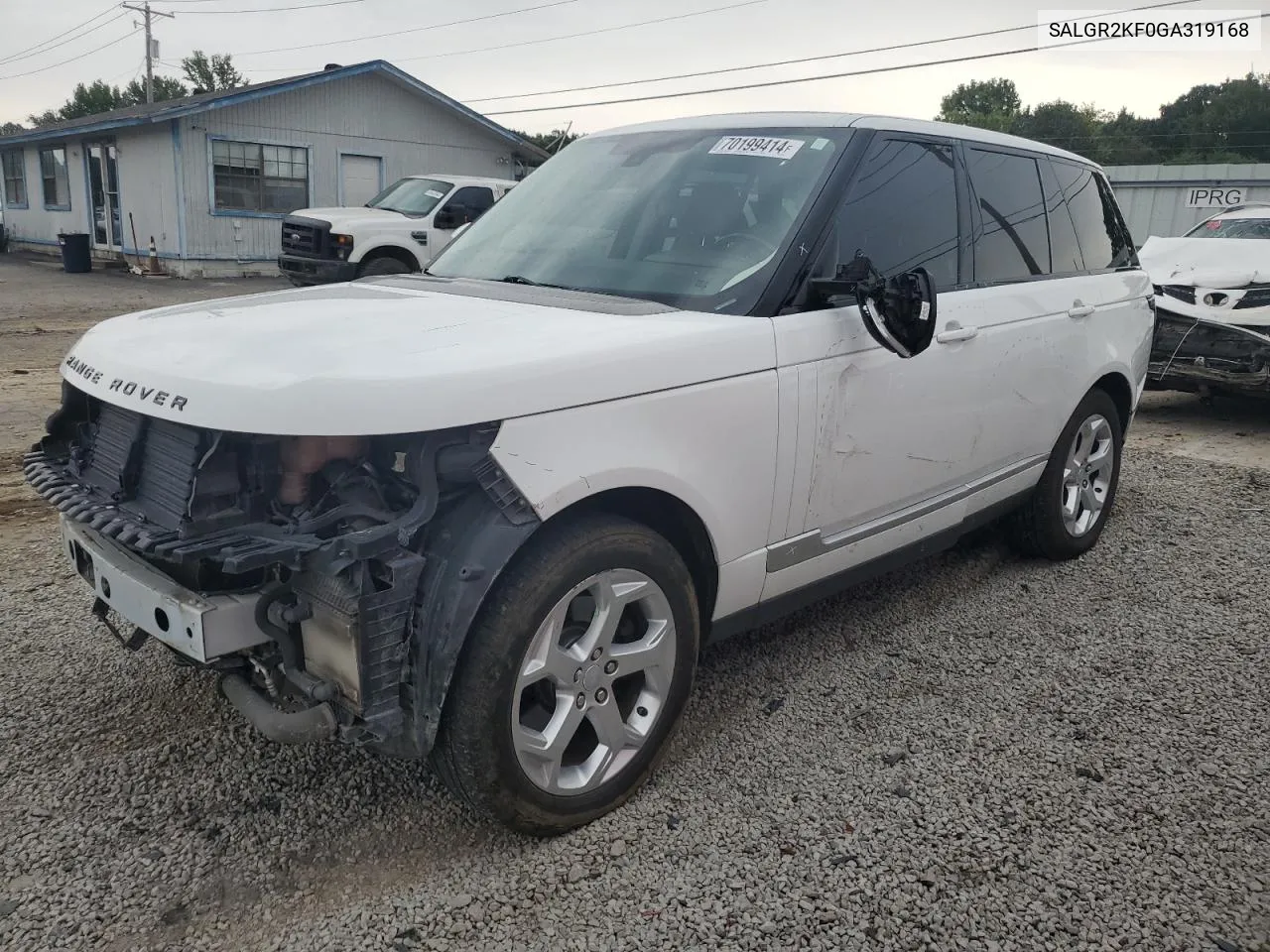 2016 Land Rover Range Rover VIN: SALGR2KF0GA319168 Lot: 70199414