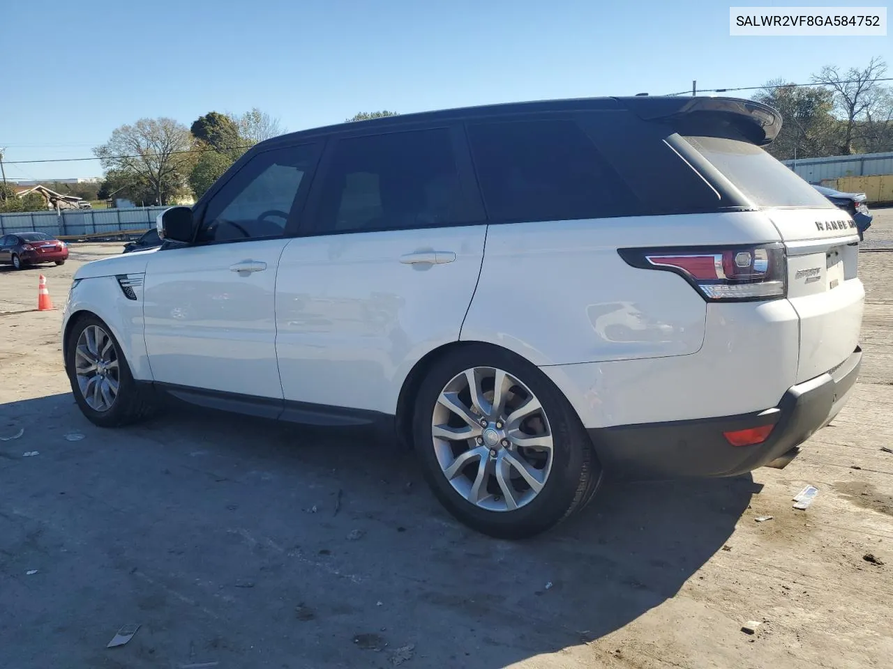 2016 Land Rover Range Rover Sport Hse VIN: SALWR2VF8GA584752 Lot: 73570354