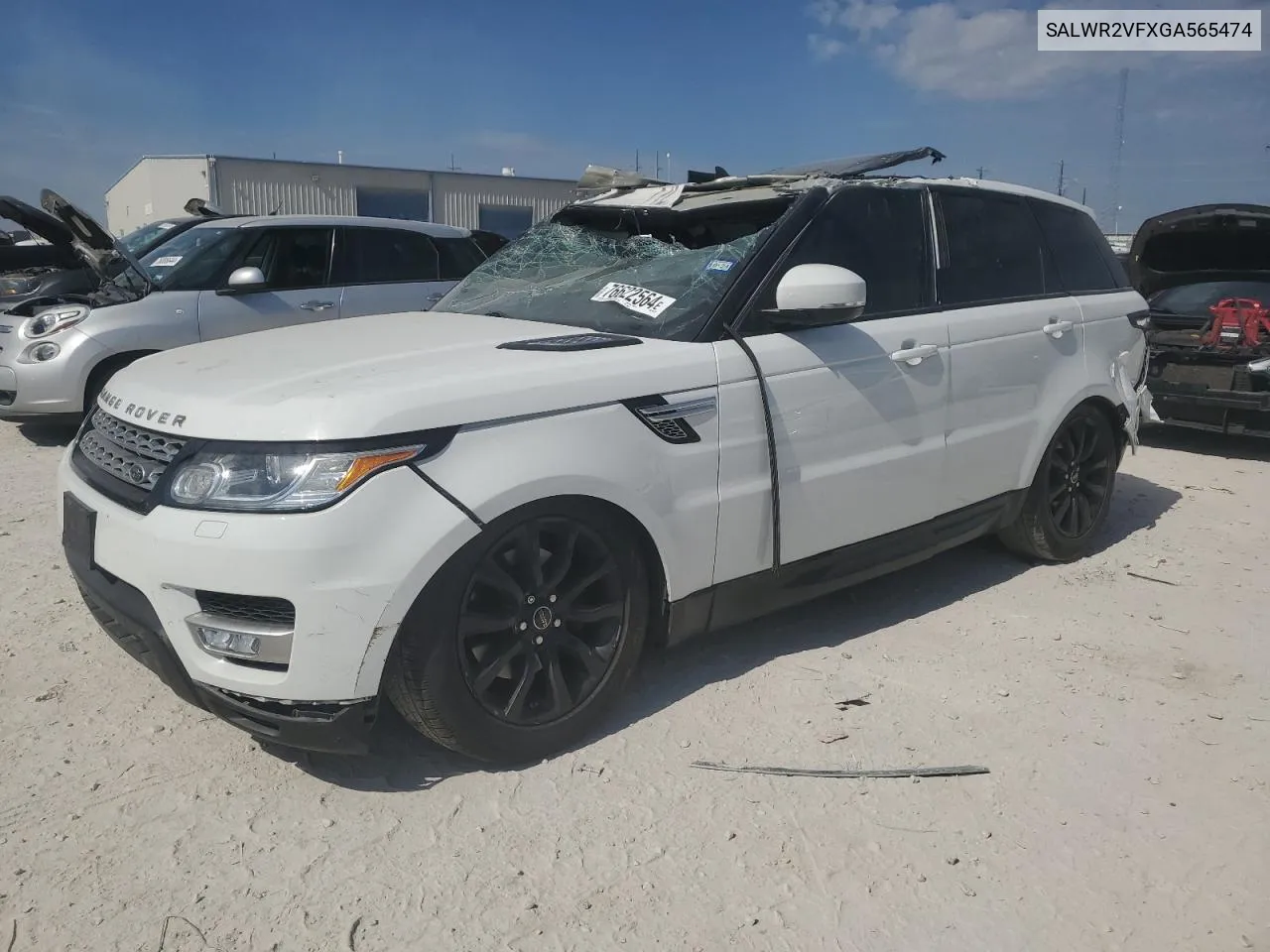 2016 Land Rover Range Rover Sport Hse VIN: SALWR2VFXGA565474 Lot: 76622564