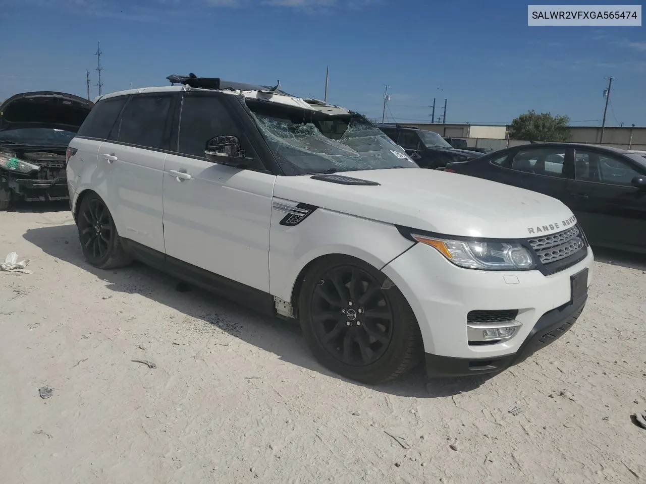 2016 Land Rover Range Rover Sport Hse VIN: SALWR2VFXGA565474 Lot: 76622564