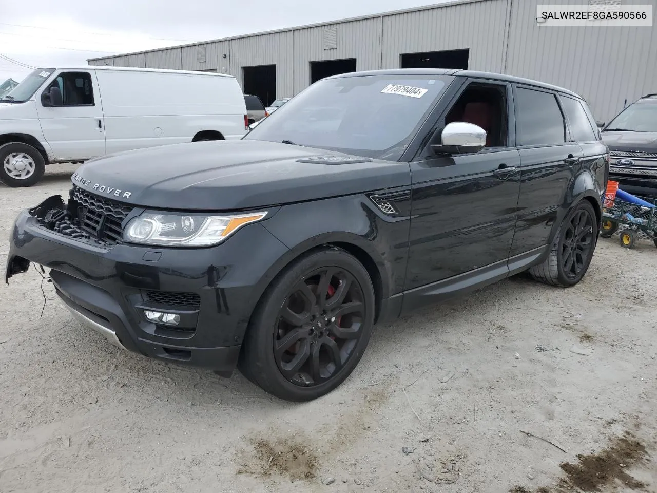 2016 Land Rover Range Rover Sport Sc VIN: SALWR2EF8GA590566 Lot: 77979404