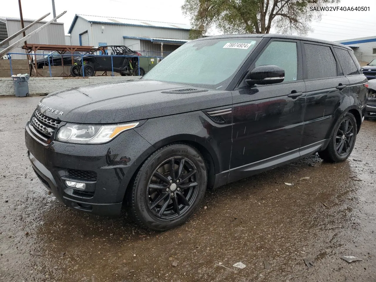 2016 Land Rover Range Rover Sport Se VIN: SALWG2VF4GA640501 Lot: 78074924