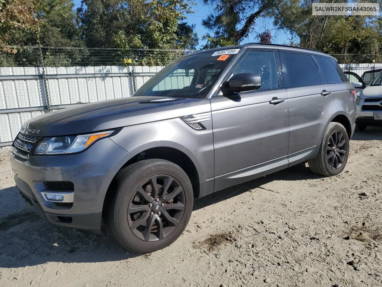 2016 Land Rover Range Rover Sport Hse VIN: SALWR2KF5GA643065 Lot: 78357134