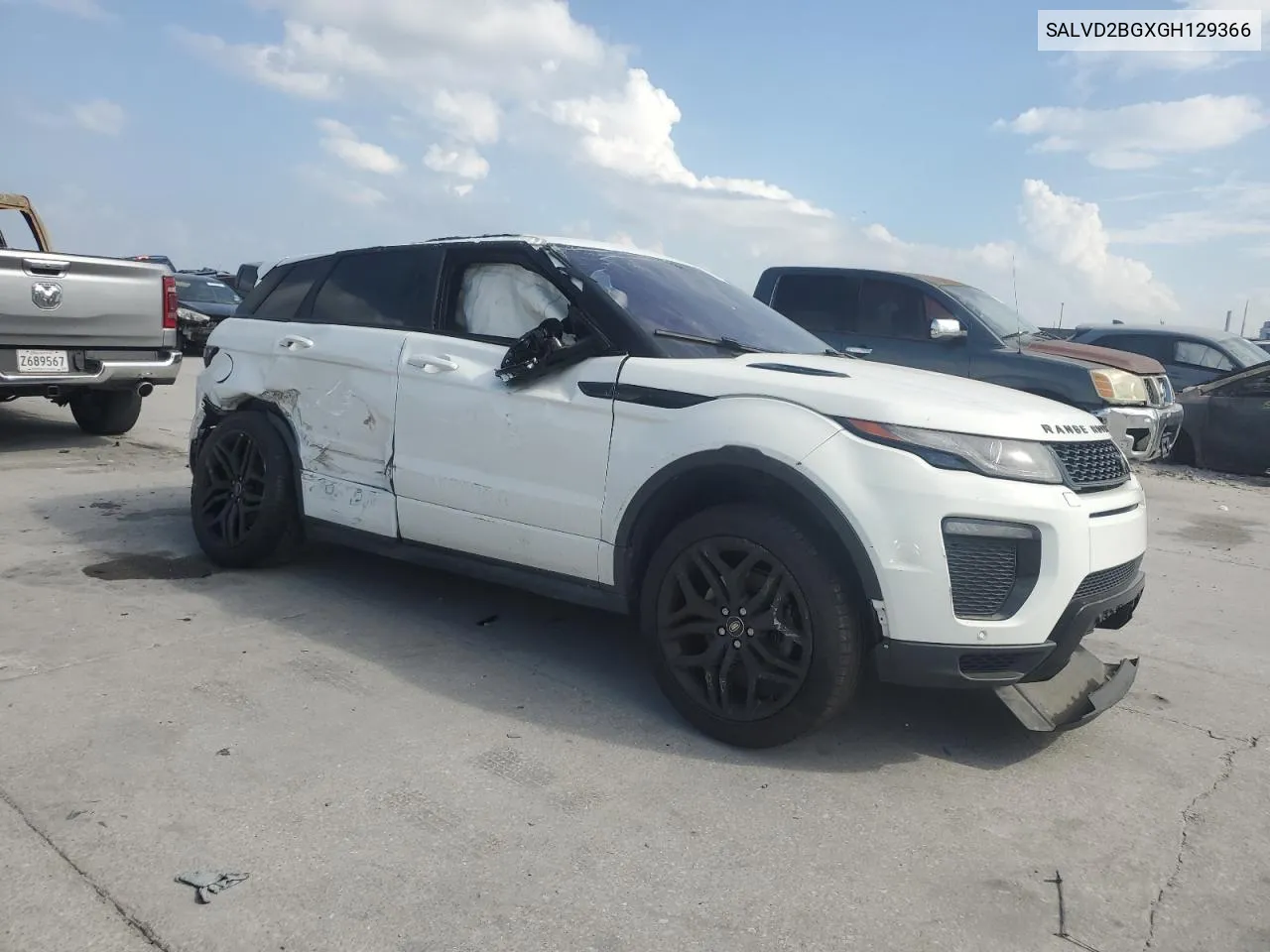 2016 Land Rover Range Rover Evoque Hse Dynamic VIN: SALVD2BGXGH129366 Lot: 78501514