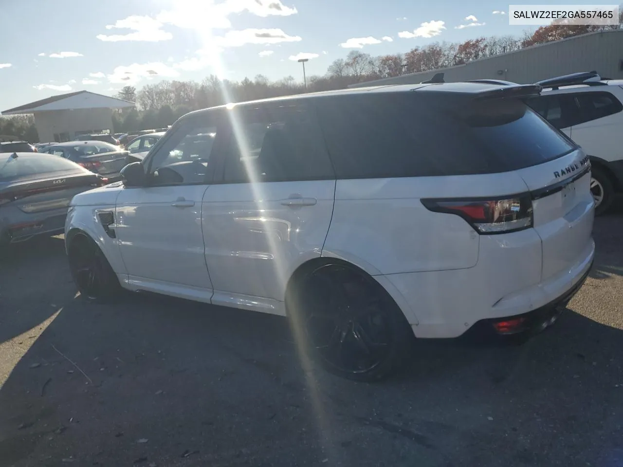 2016 Land Rover Range Rover Sport Svr VIN: SALWZ2EF2GA557465 Lot: 78547734